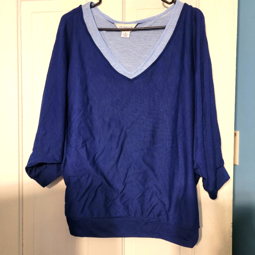 Liz Claiborne XL batwing top